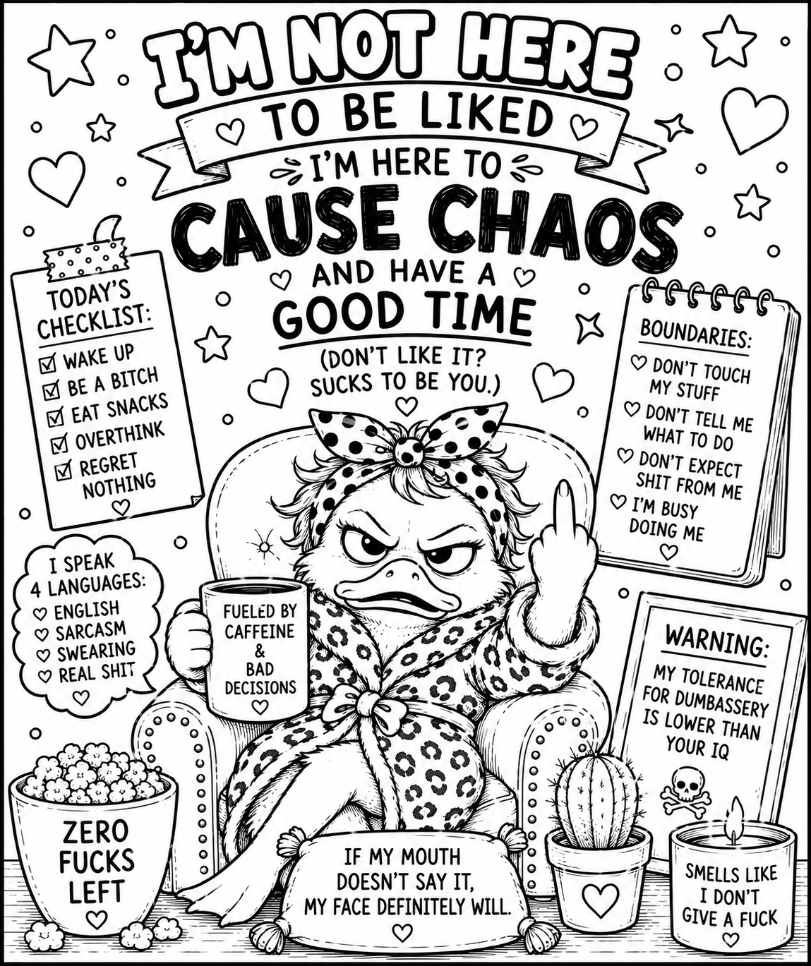 Adult colouring book