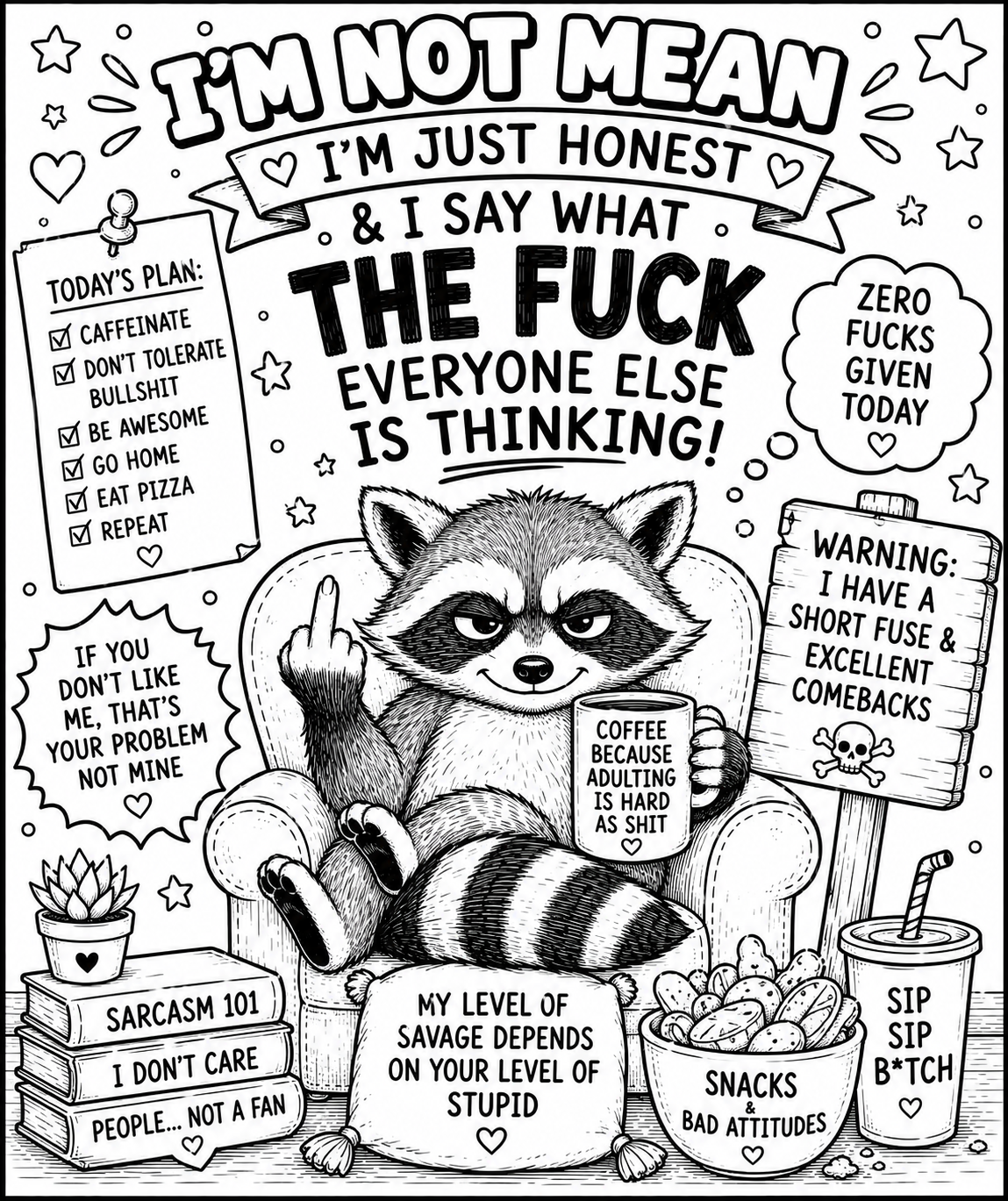 Adult colouring book