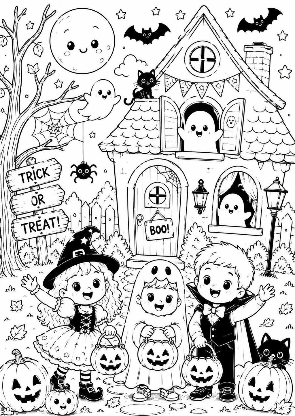 Halloween colouring book
