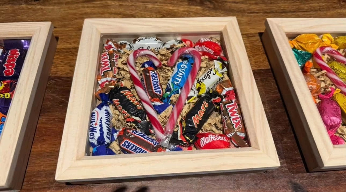 Chocolate filled frame