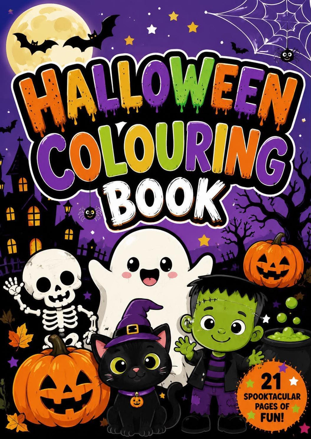 Halloween colouring book