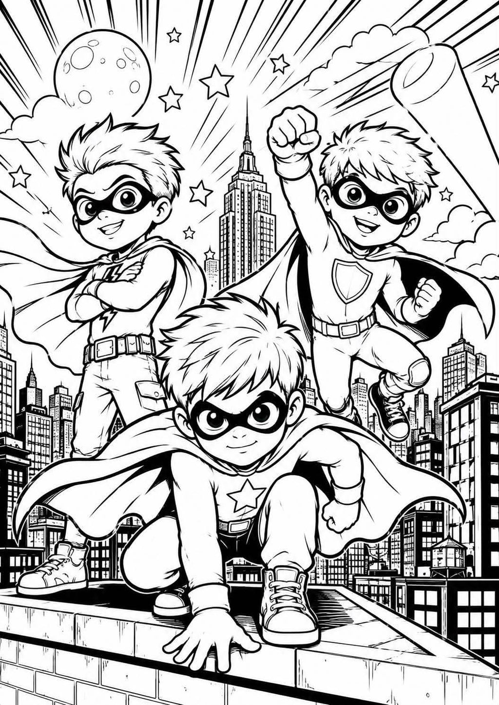 Super hero colouring book
