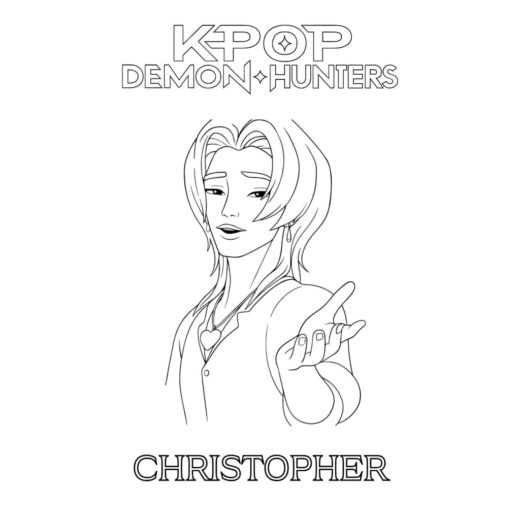 K-pop deman hunters colouring book
