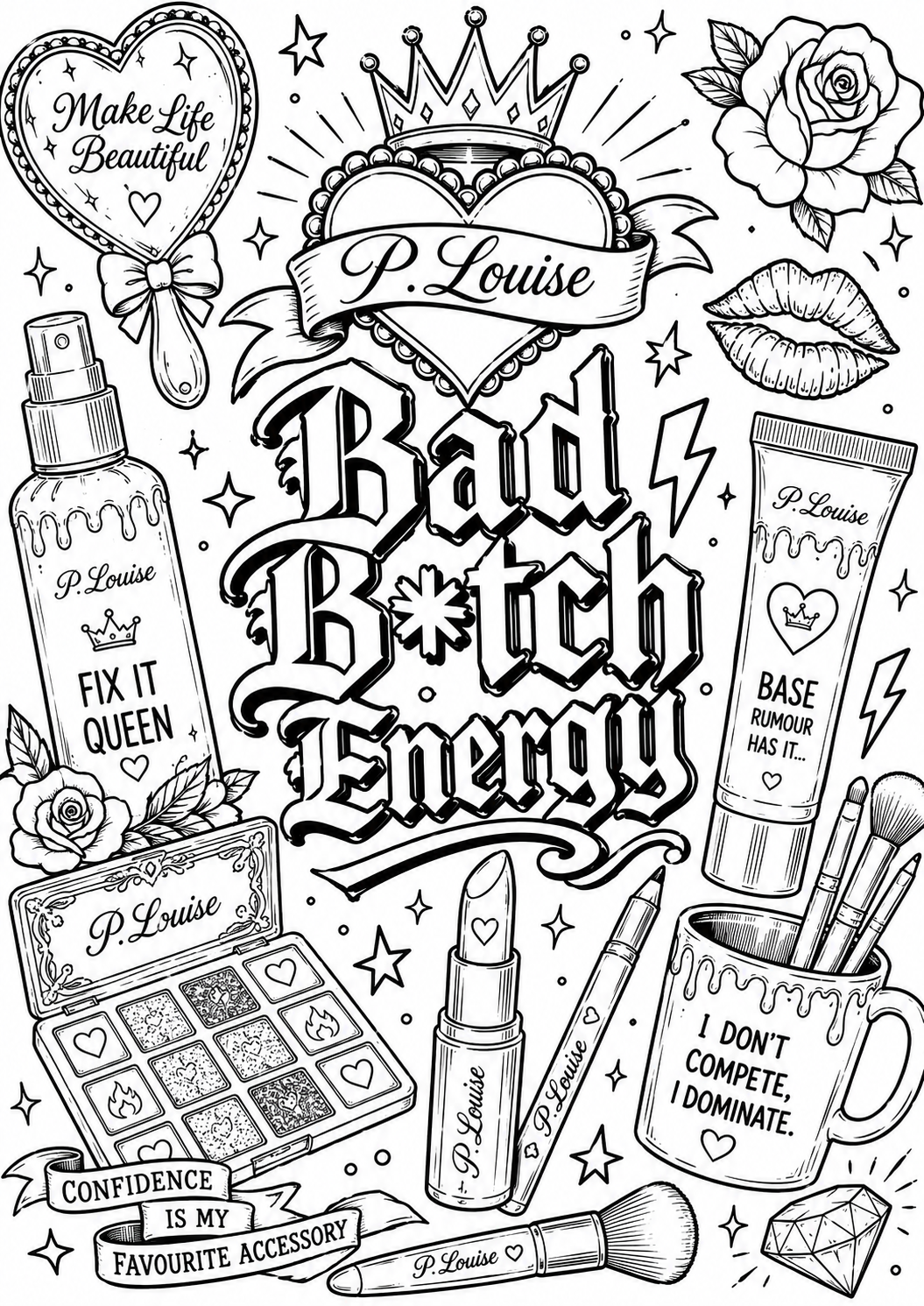 Plouise colouring book