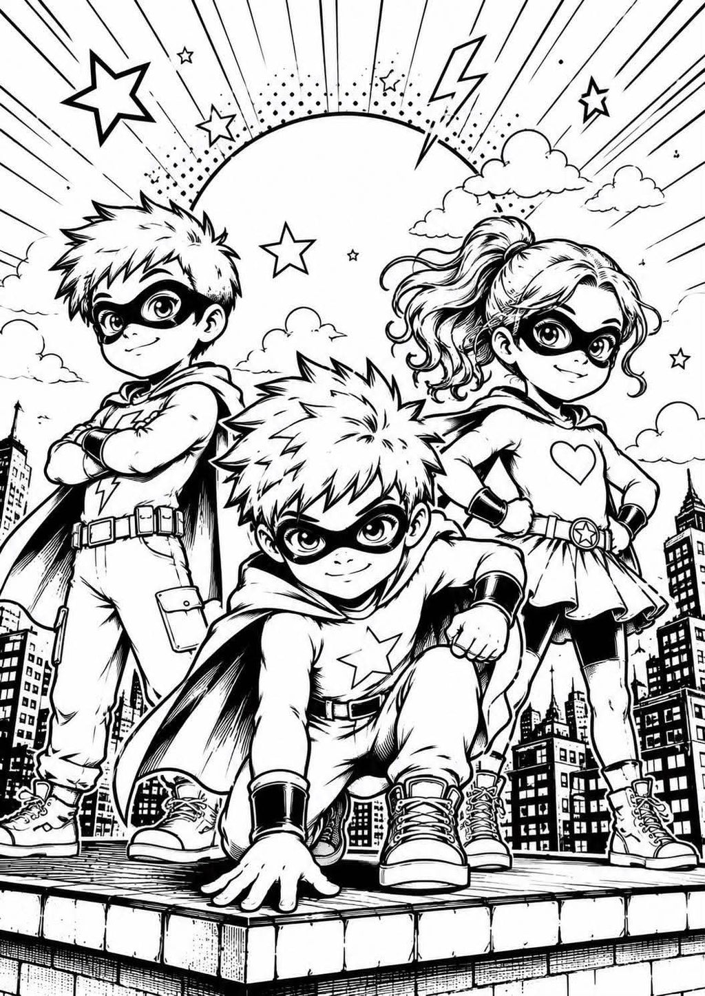 Super hero colouring book