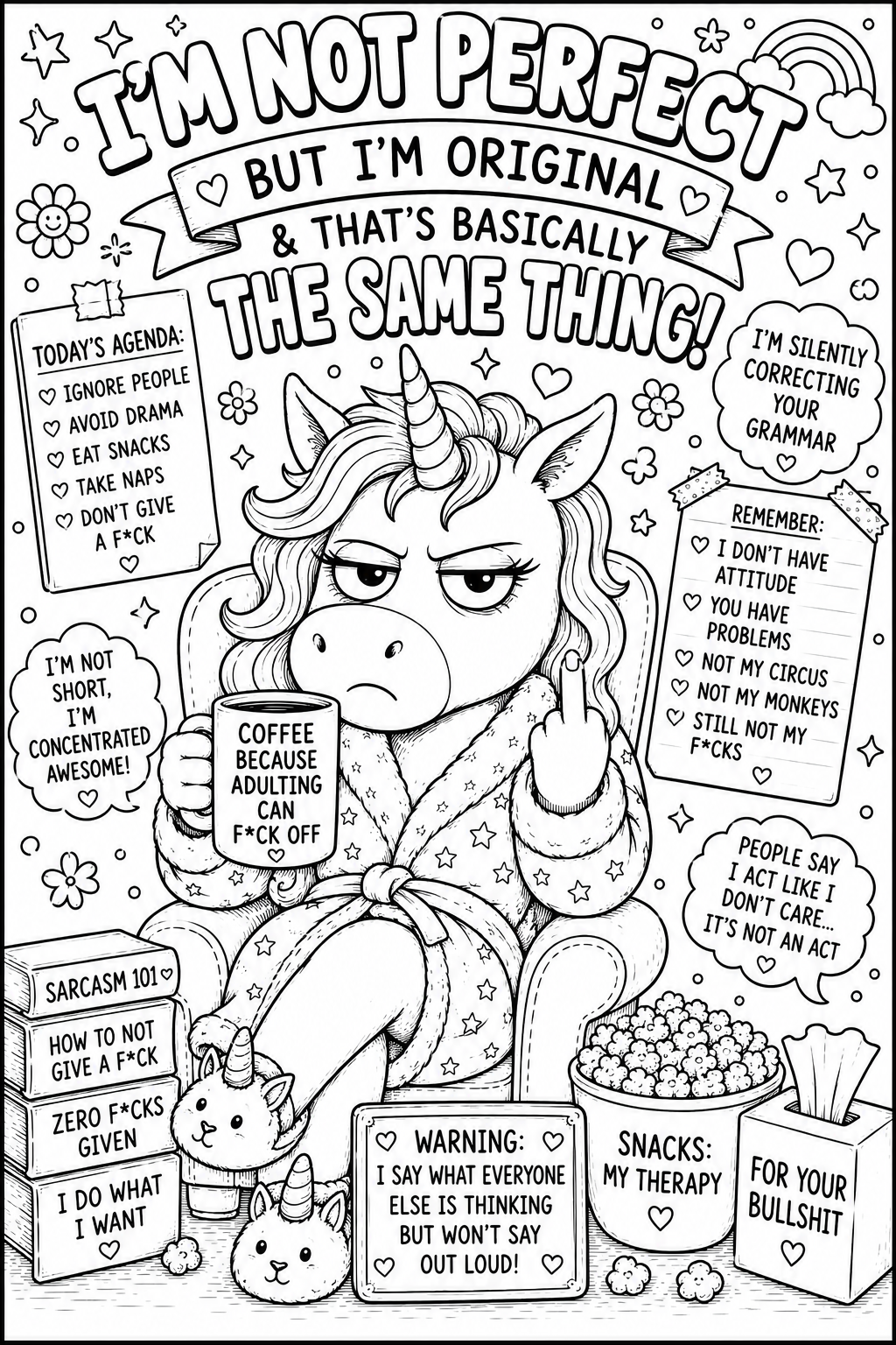 Adult colouring book