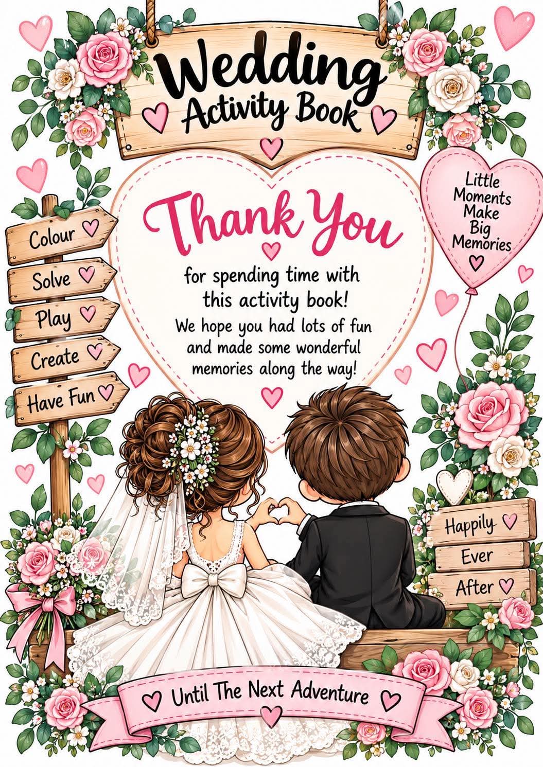 Kids wedding activity pack