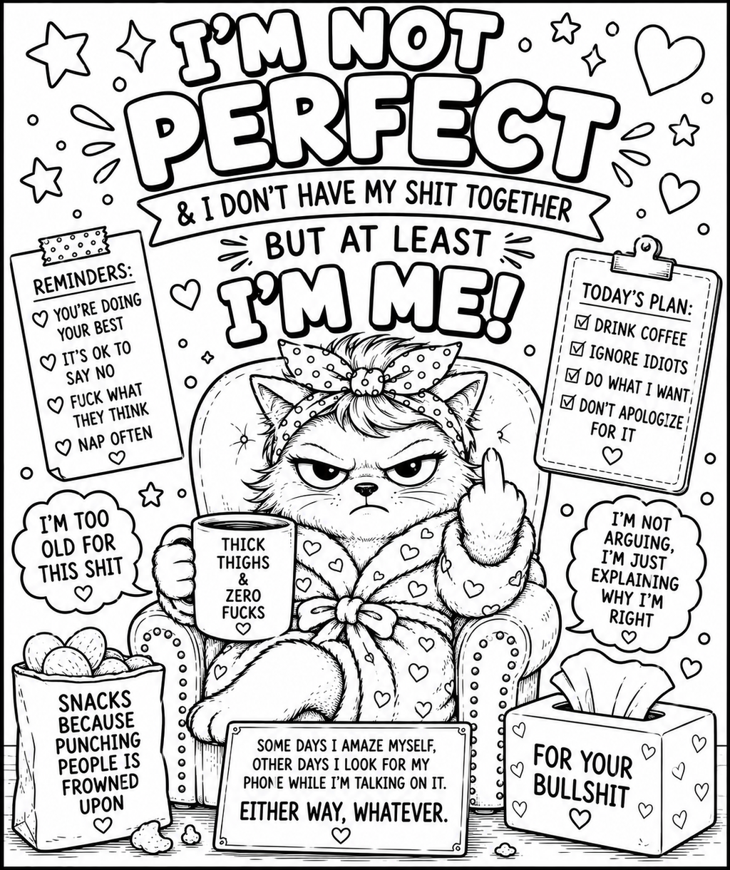 Adult colouring book