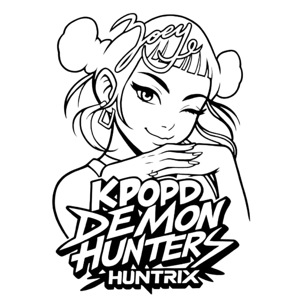 K-pop deman hunters colouring book