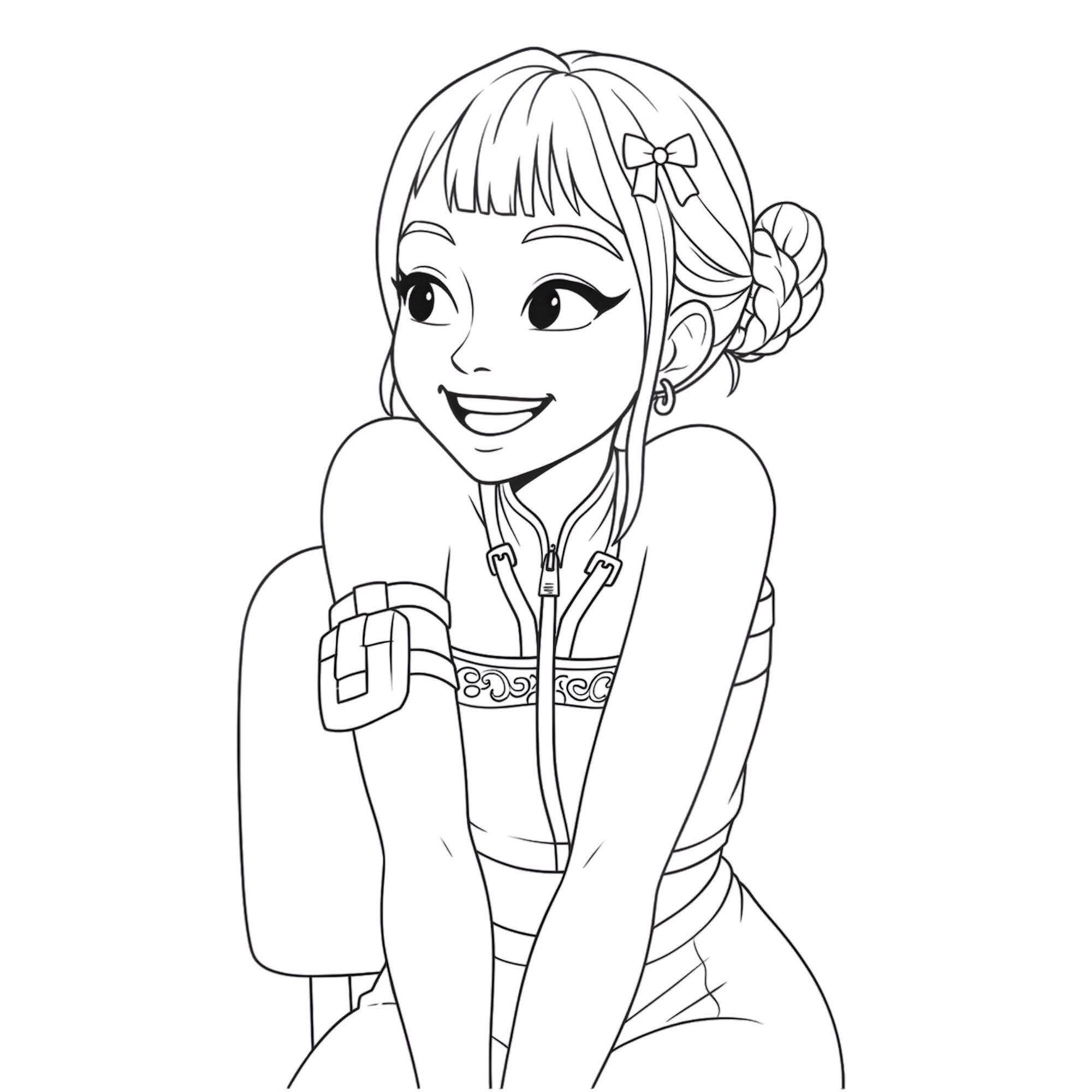 K-pop deman hunters colouring book