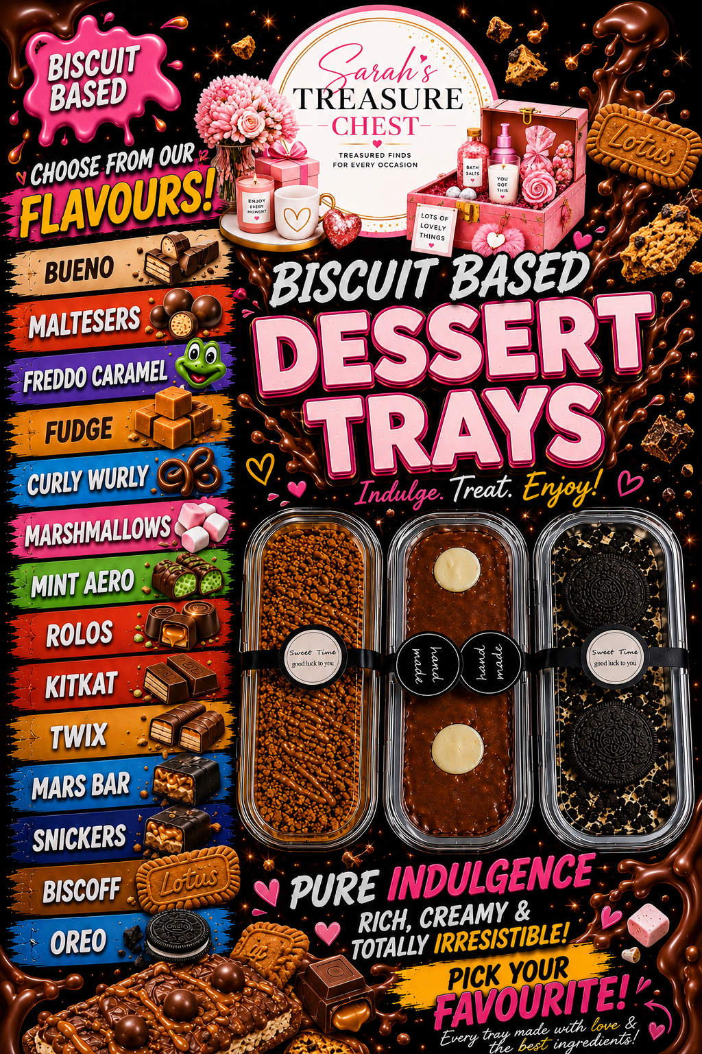Biscuit base Dessert trays