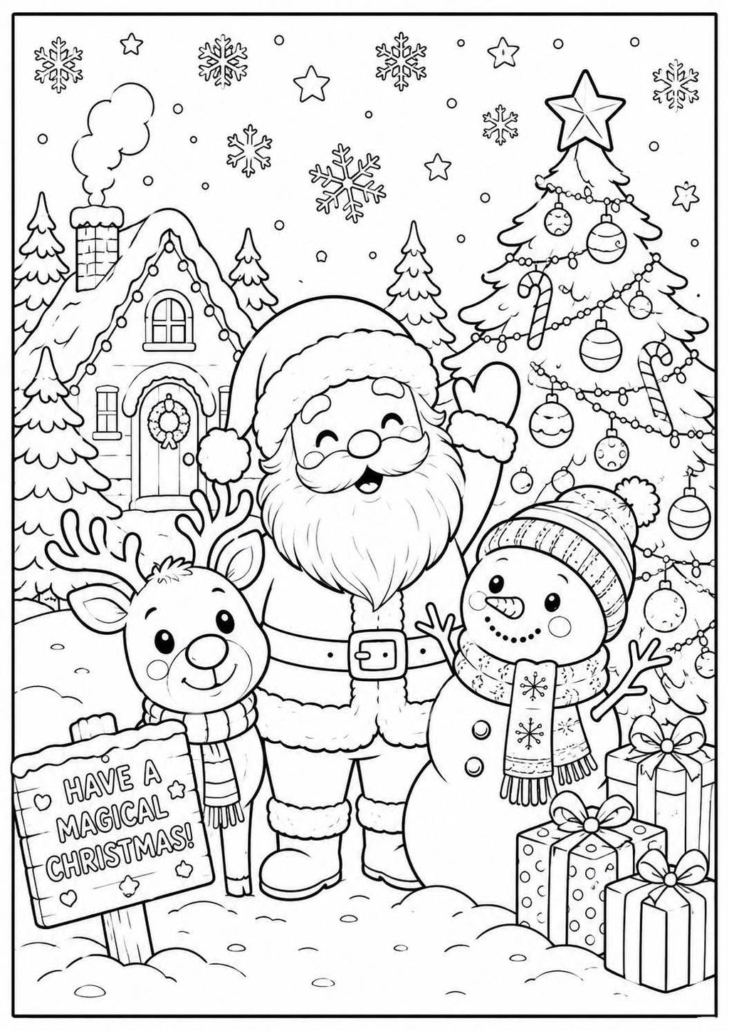 Christmas colouring book