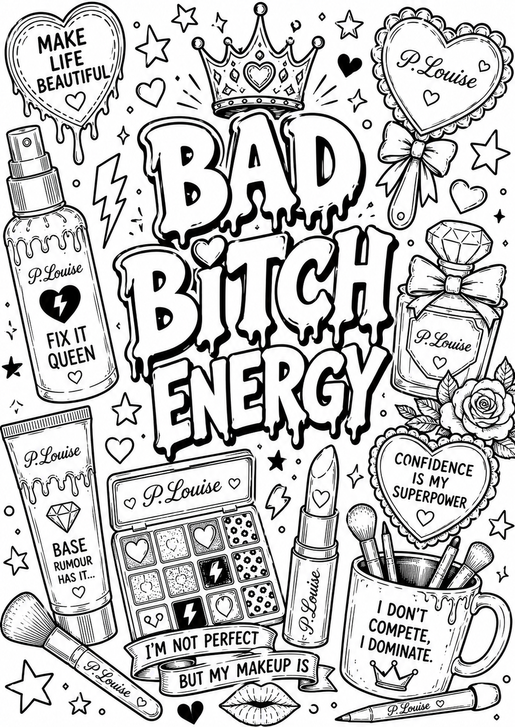 Plouise colouring book