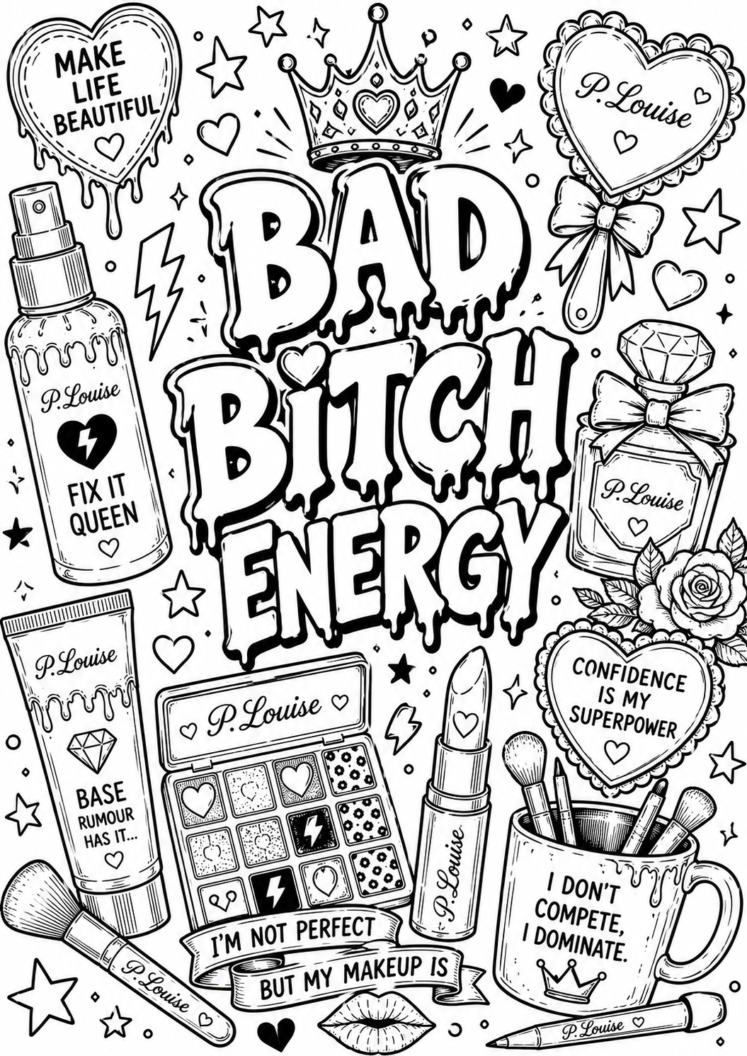 Plouise colouring book