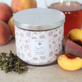 White Peach & Oolong Wax Tumbler Candle Jar by Woodbridge 410g