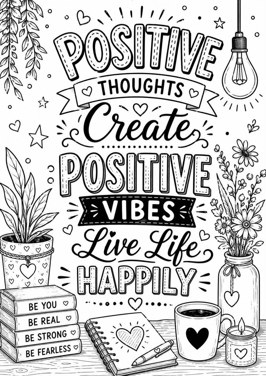 Anxiety colouring book