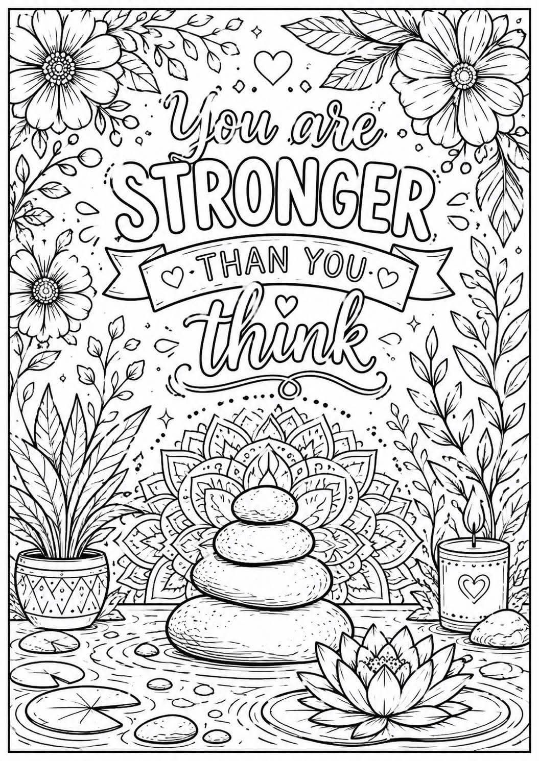 Anxiety colouring book