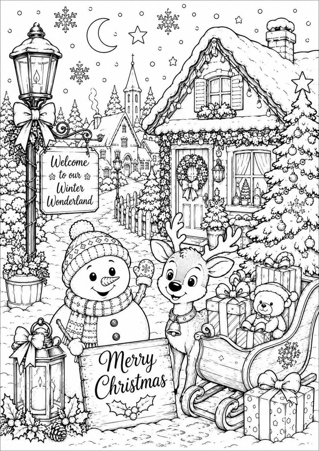 Christmas colouring book