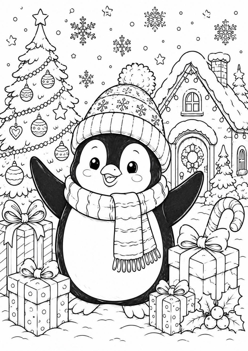 Christmas colouring book