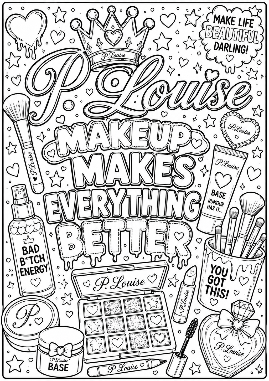 Plouise colouring book