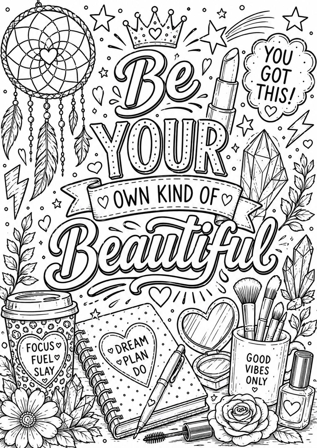 Anxiety colouring book