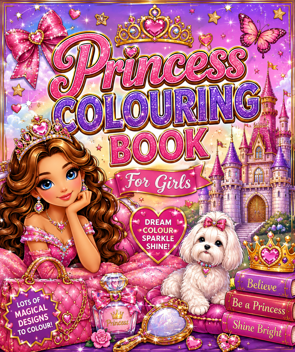 Princess colouring book