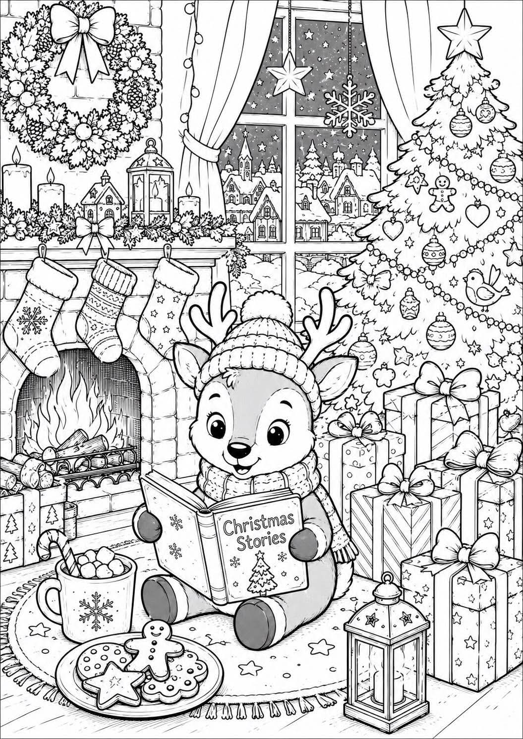 Christmas colouring book