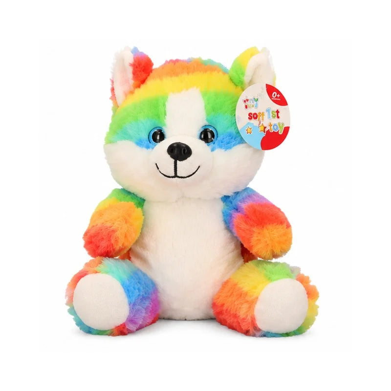 Soft rainbow plush