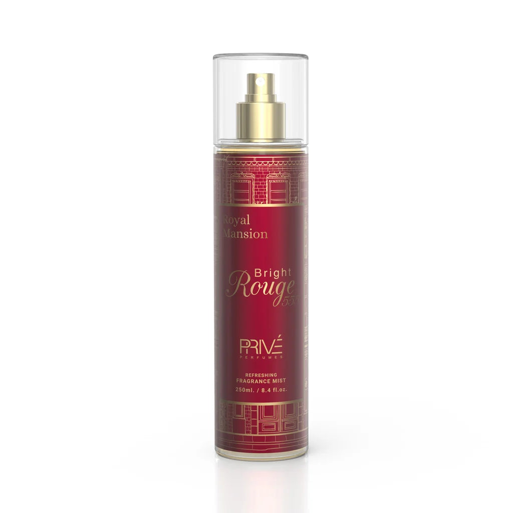 ❤️✨ INSPIRED BY BACCARAT ROUGE 540 ✨❤️
PRIVE Bright Rouge 555 – Body Mist 250ml
