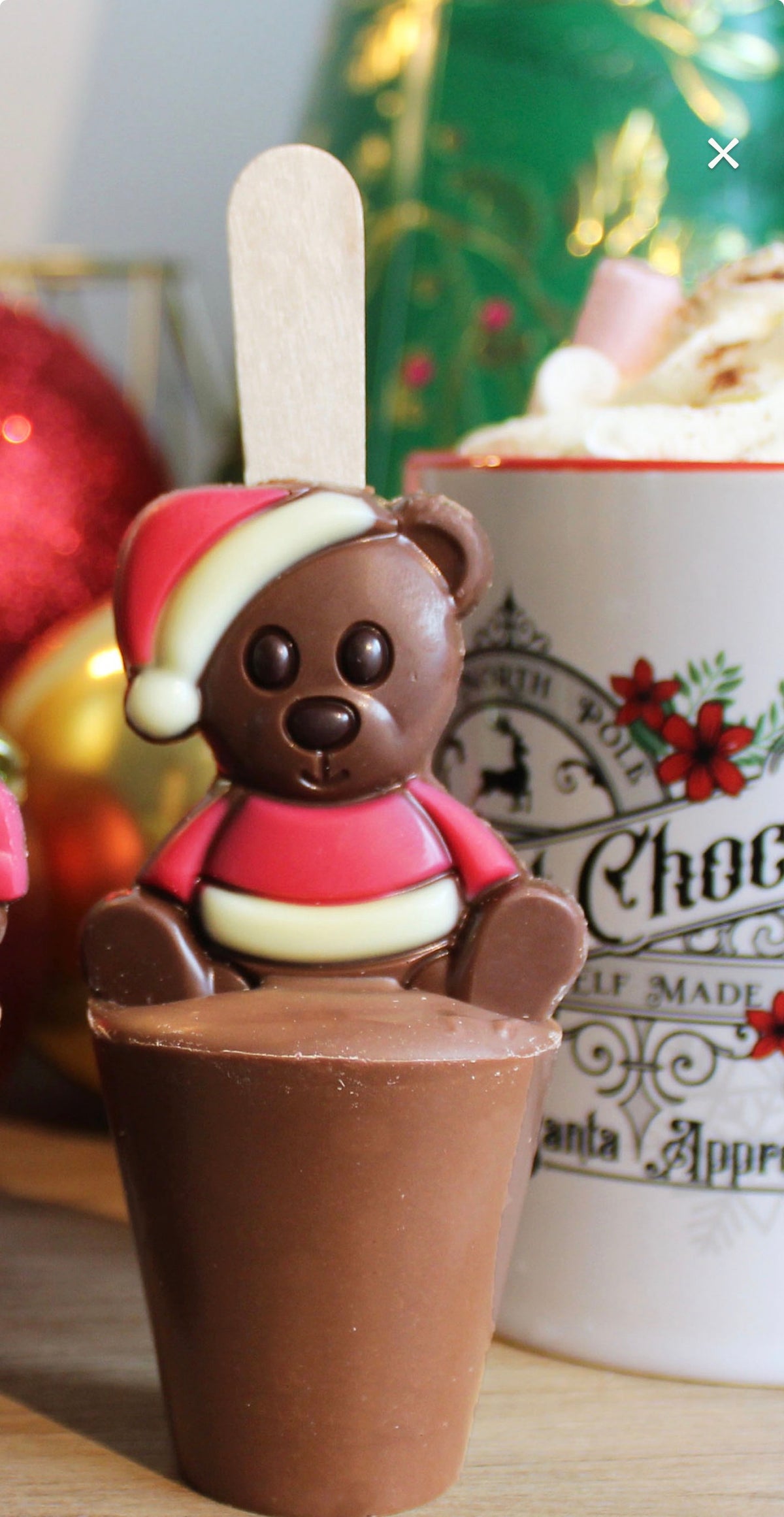Hot Chocolate Spoons. 2 Stirrers. Your Choice of 2. Teddy. Reindeer. Santa. Chocolate Gift. Hot Chocolate Stirrers.