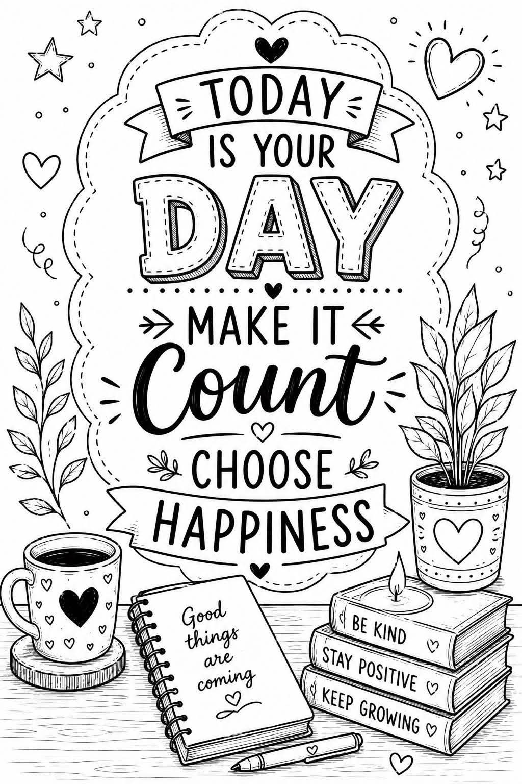 Anxiety colouring book