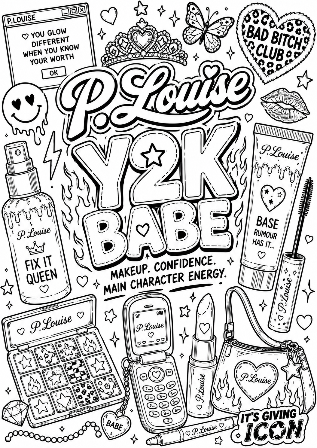 Plouise colouring book