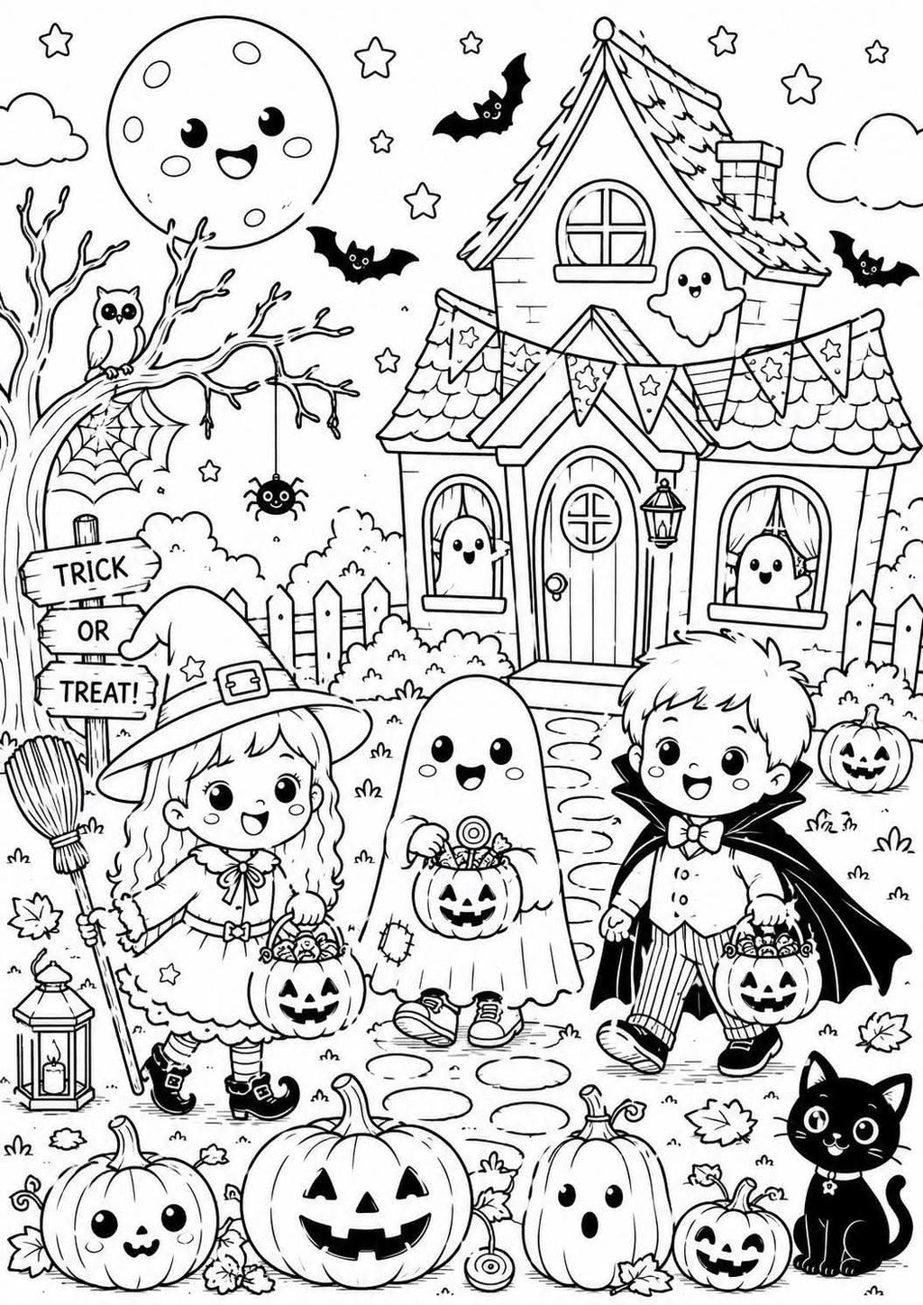 Halloween colouring book