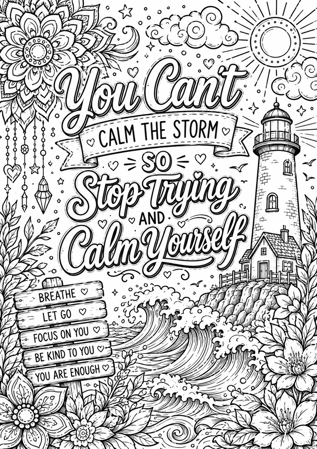 Anxiety colouring book