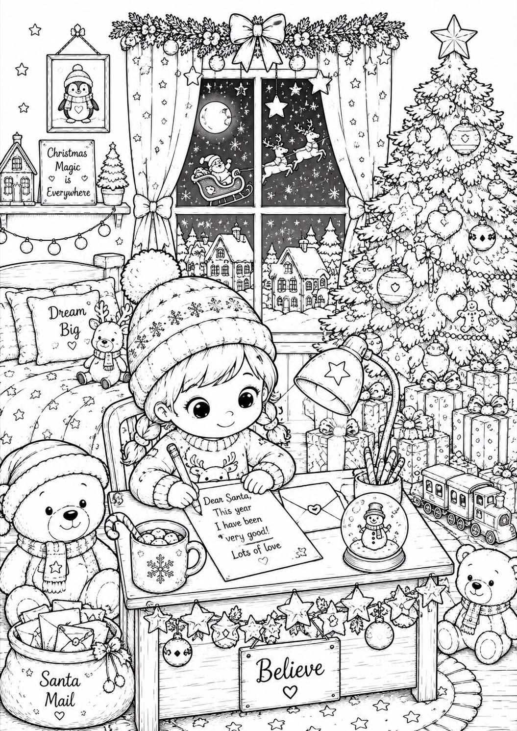 Christmas colouring book