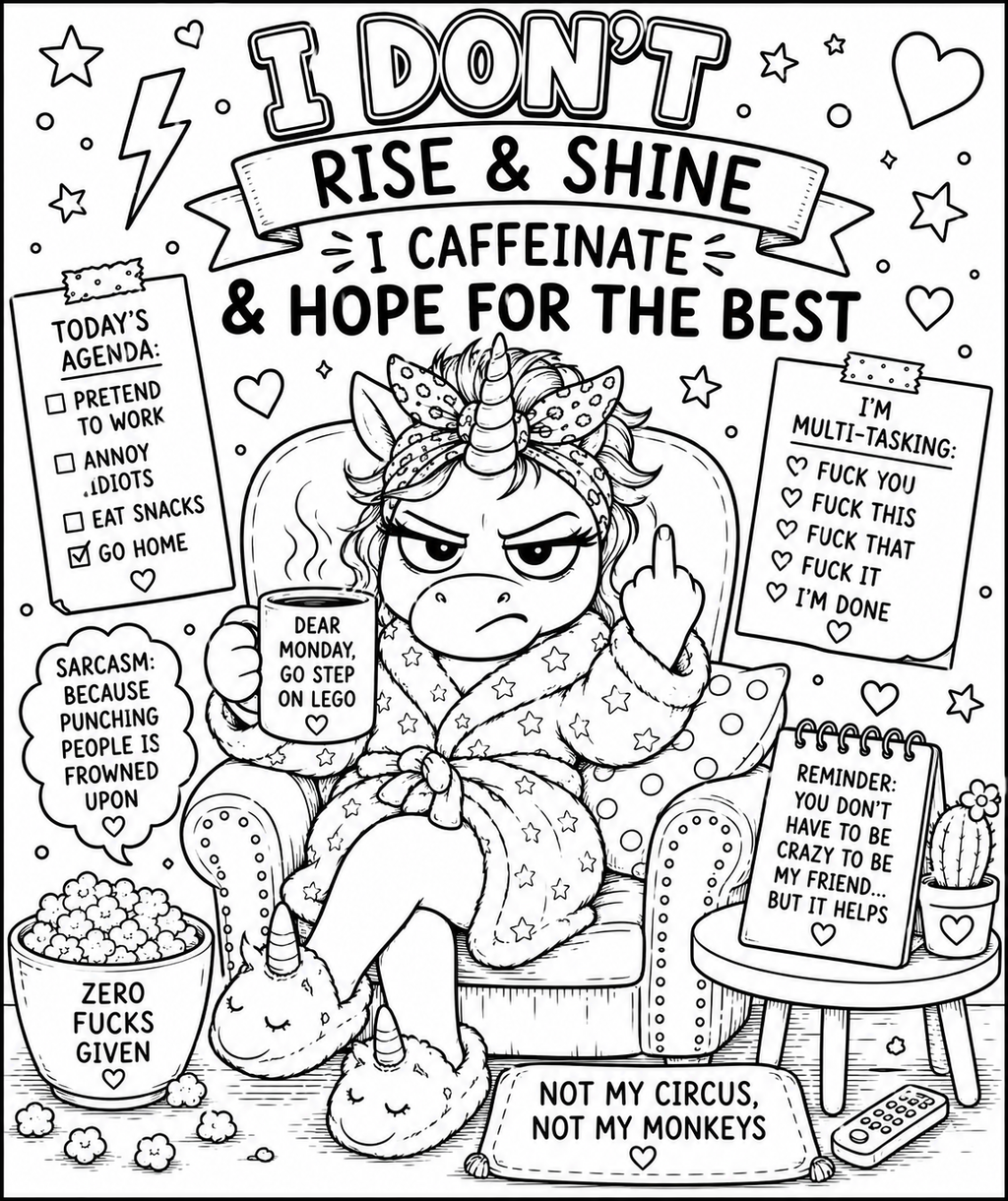 Adult colouring book