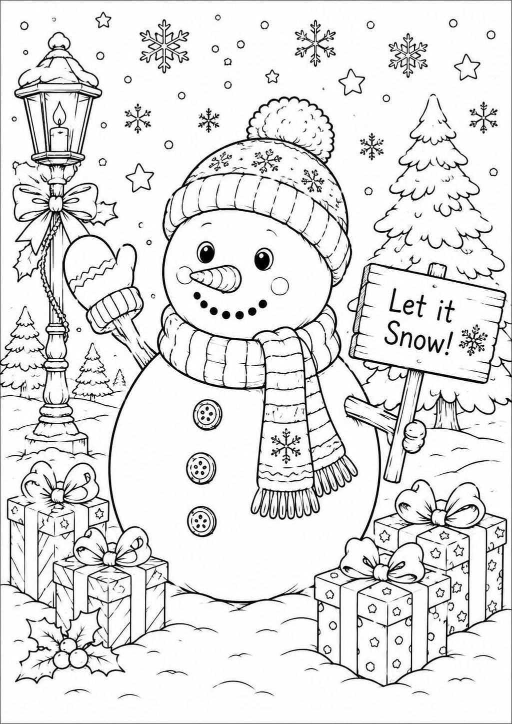 Christmas colouring book
