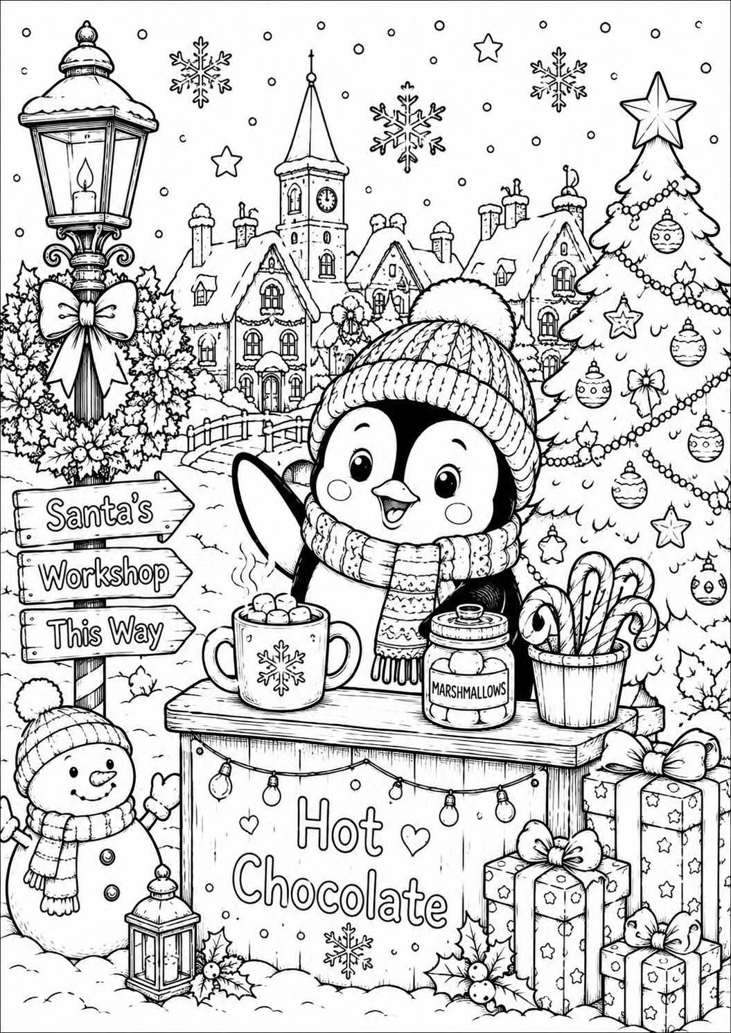 Christmas colouring book