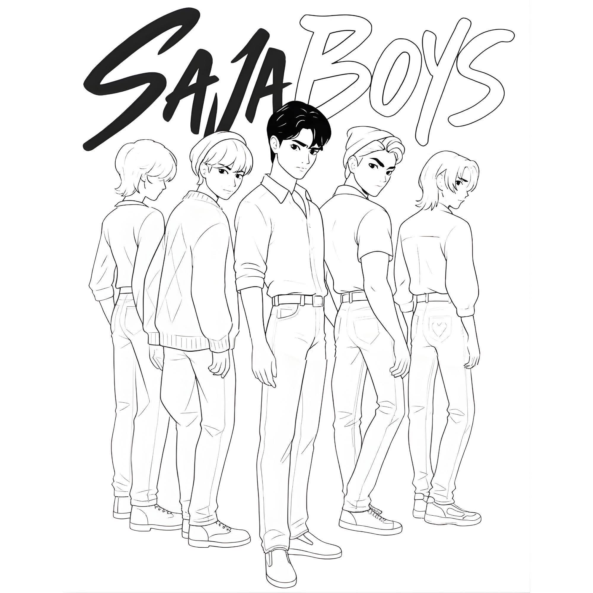 K-pop deman hunters colouring book