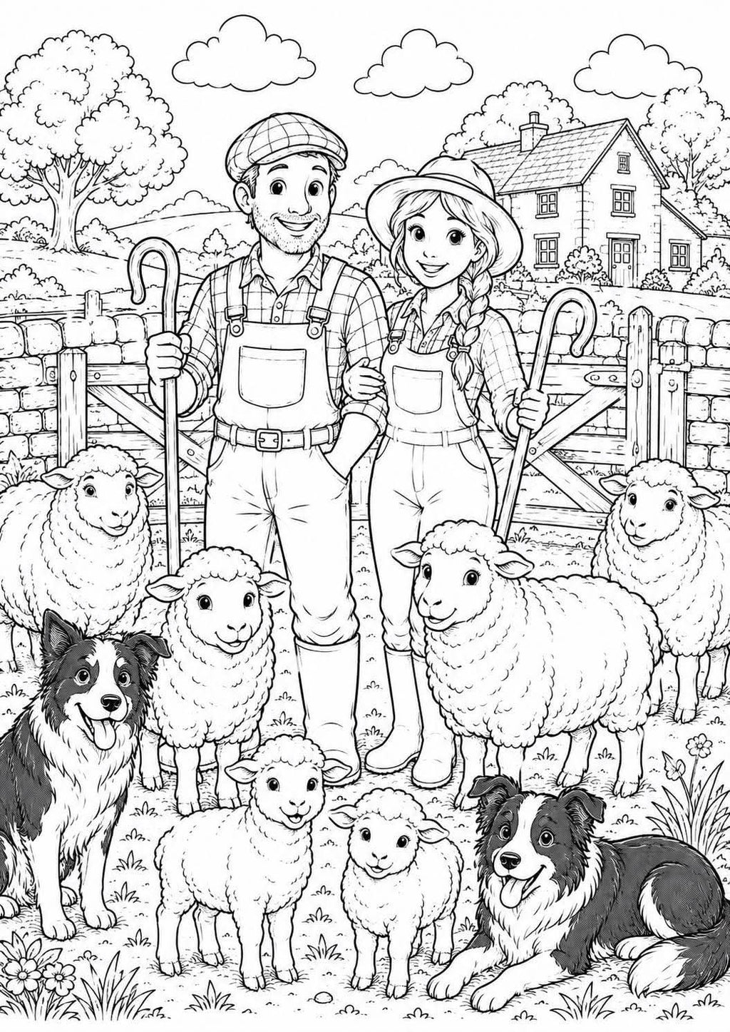 Animal farm colouring book