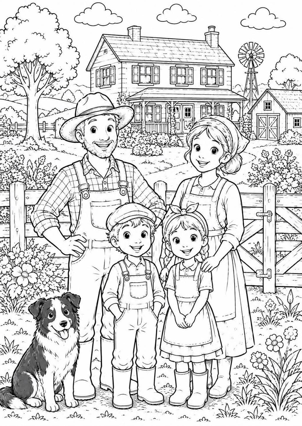 Animal farm colouring book