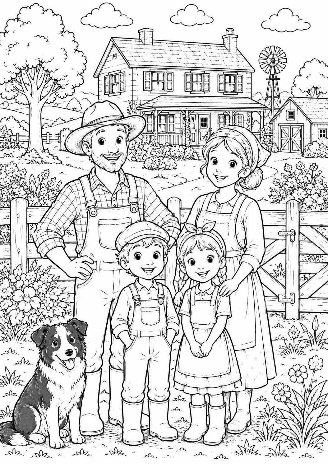 Animal farm colouring book