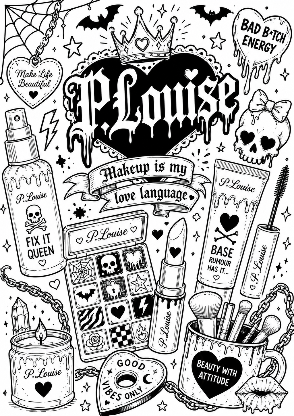 Plouise colouring book