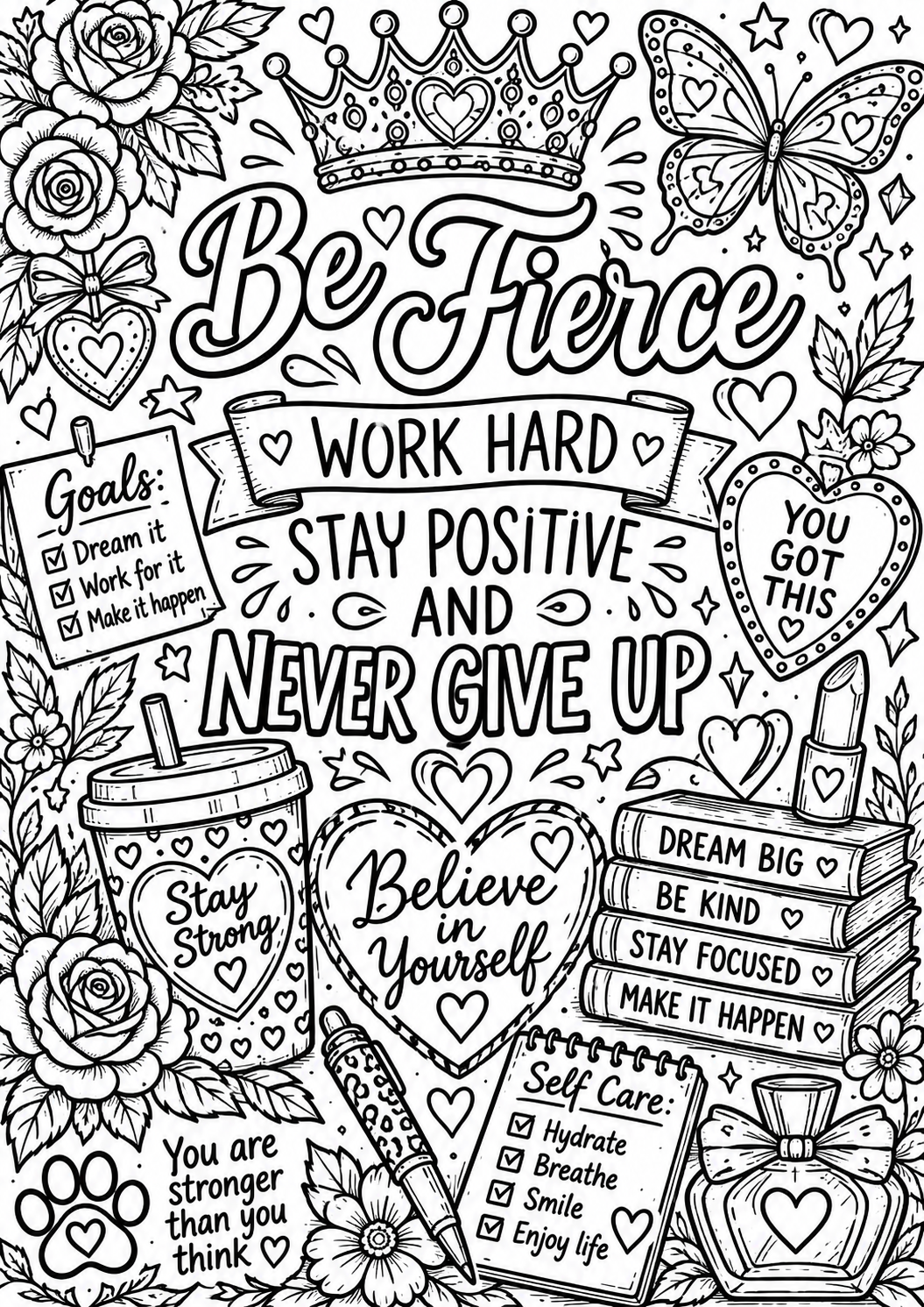 Anxiety colouring book