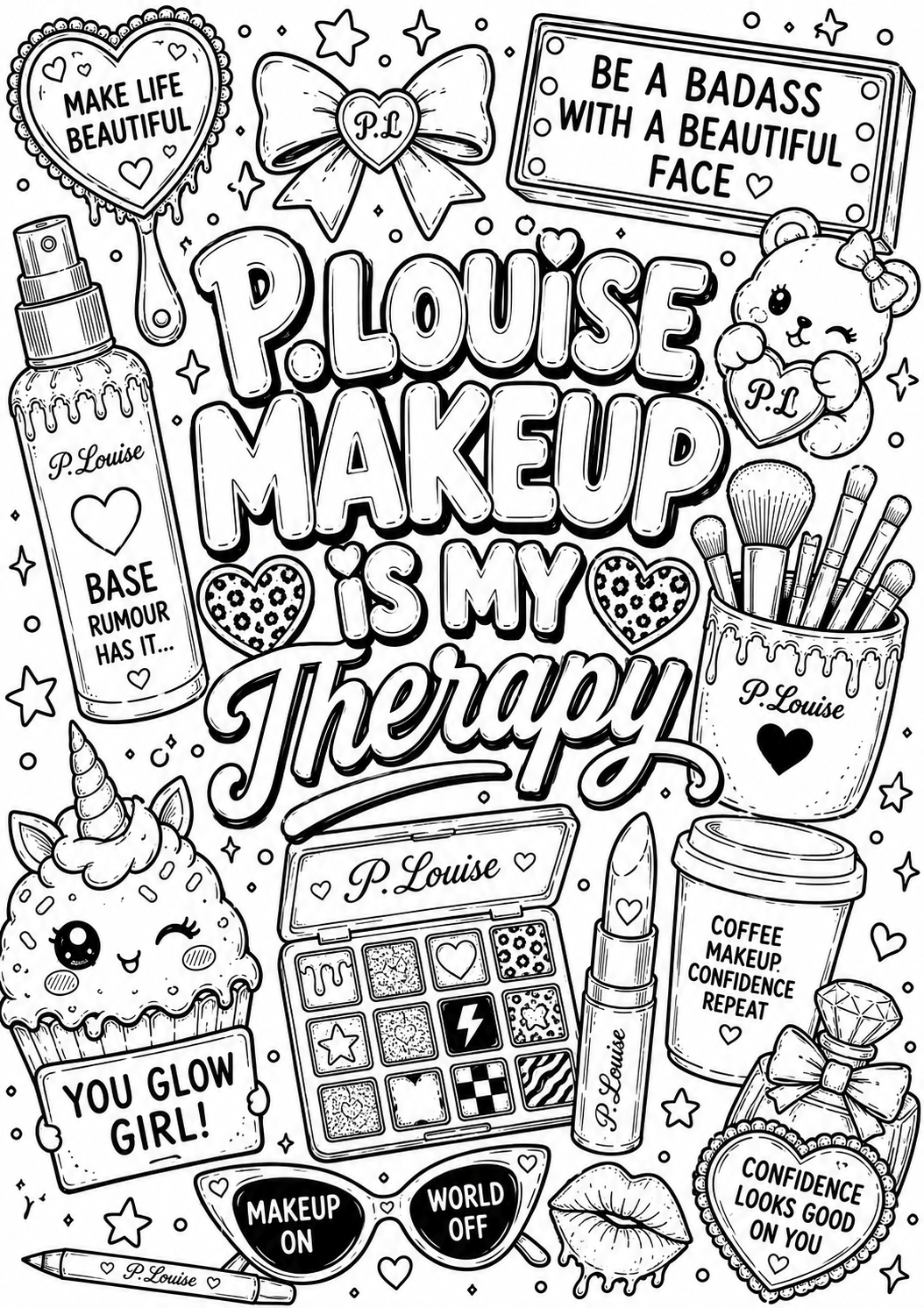 Plouise colouring book