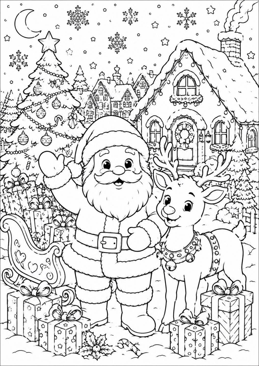 Christmas colouring book