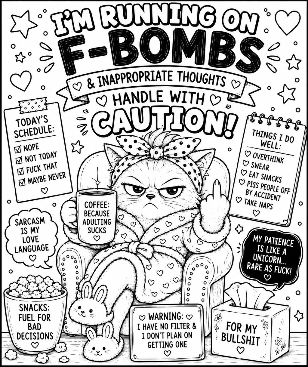 Adult colouring book
