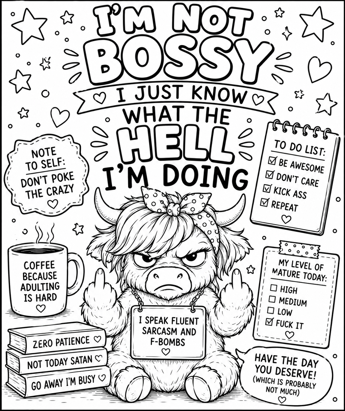 Adult colouring book