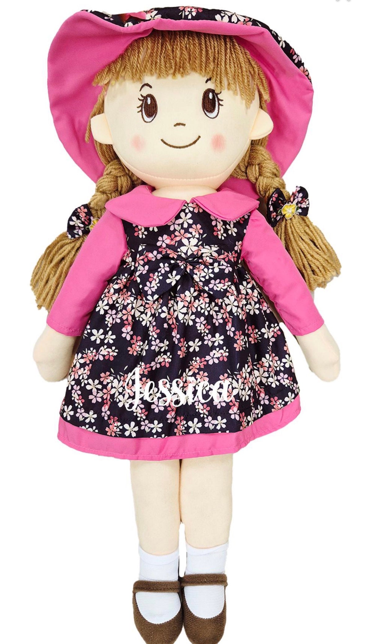 Personalised Rag Doll - Baby Girl Soft and Cuddly Princess Ragdoll