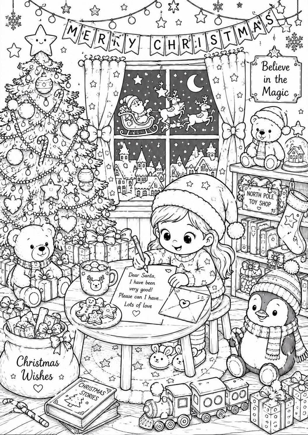 Christmas colouring book